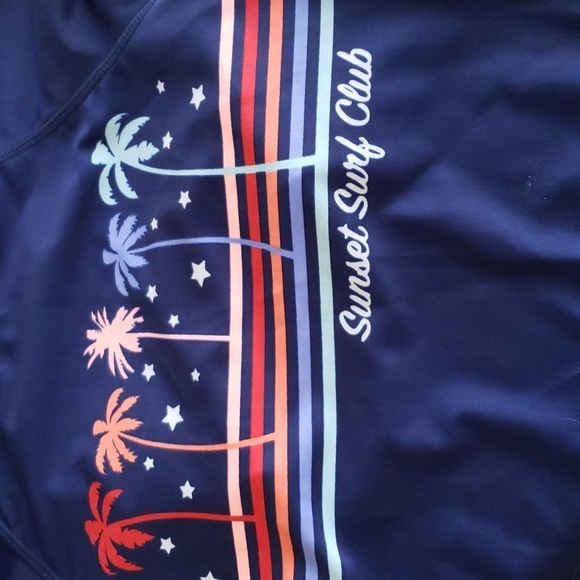 art class™ 3pc Sunset Print Rash Guard Set - Size XL (14-16) - Picture 8 of 9